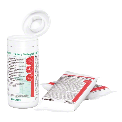 B. Braun | Meliseptol HBV Tücher | Nachfüllpackung | 100 Stück