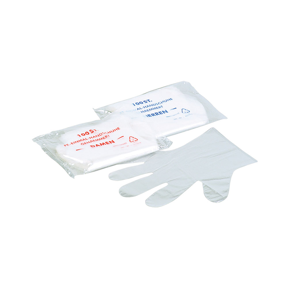 Unigloves PE-Handschuhe Weiß | 100 Stück | Herren - Box