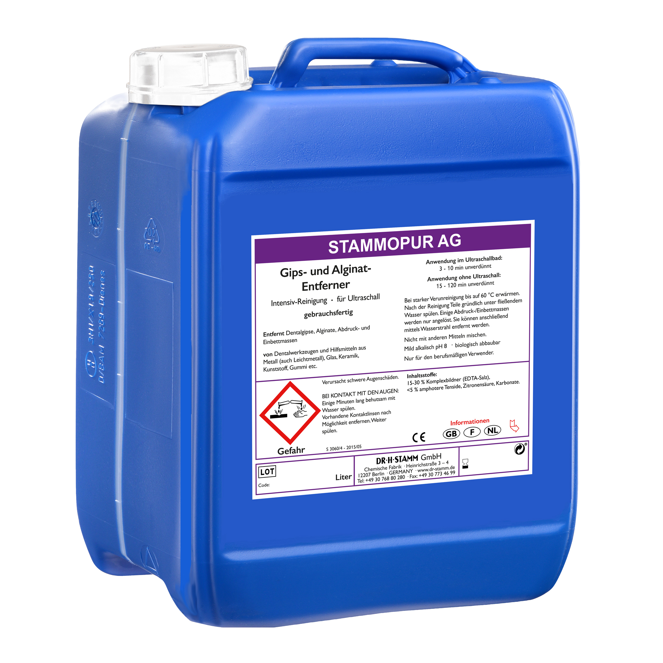 Bandelin | Stammopur AG | Gips- und Alginat Entferner | 5 Liter