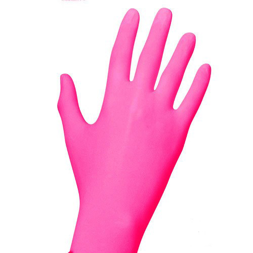 Med-Comfort Style Grenadine | Nitril Handschuhe | 100 Stück | Pink | Größe XS