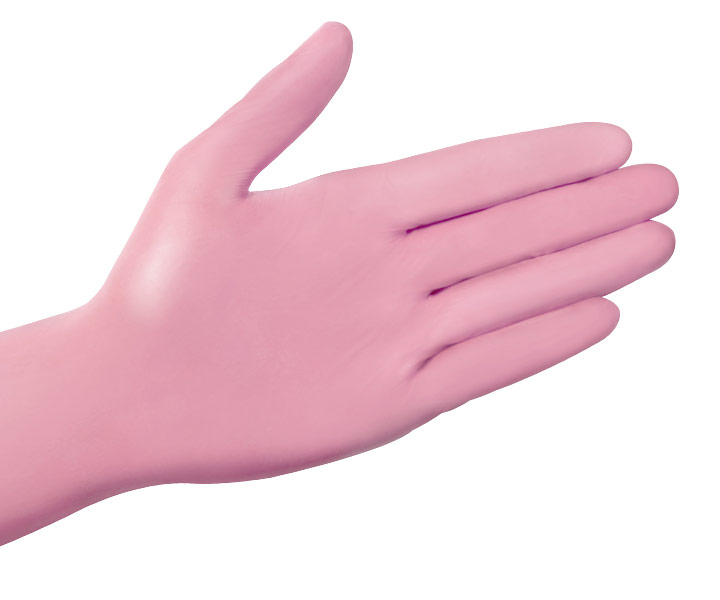 Med-Comfort Style Strawberry | Nitril Handschuhe  | 100 Stück | Rosa | Größe M