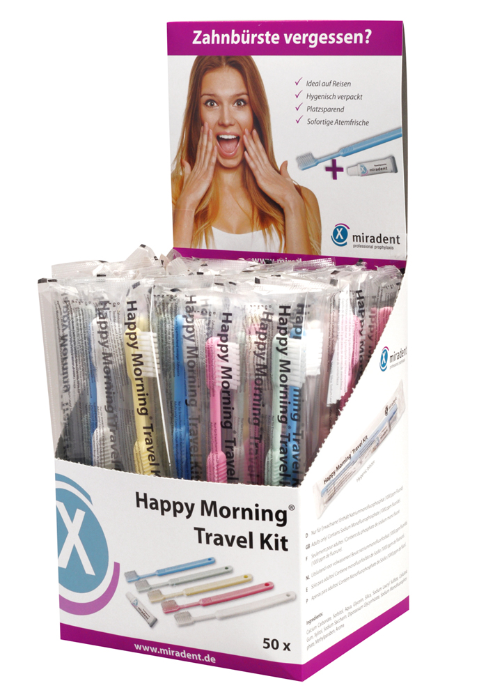 Hager Werken | Happy Morning Travel Kit | 5x10 Stück | einzeln verpackt